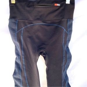 Sweaty Betty Black Blue Compression Legging Tights